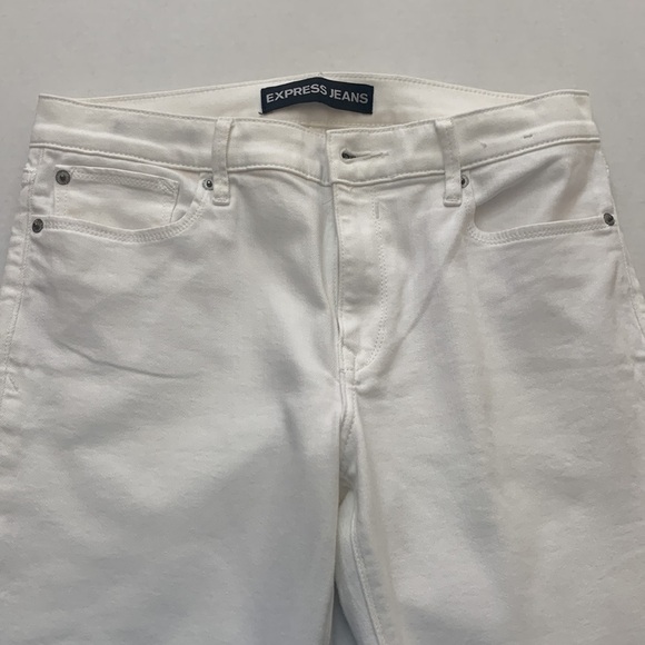 Express Size 10R White Denim Leggings - Picture 7 of 9
